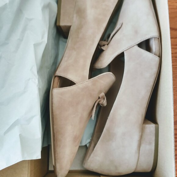 Cole Haan Women's Viola Skimmer Suede Flats, Colour Whisky, Size 10B - Picture 2 of 7